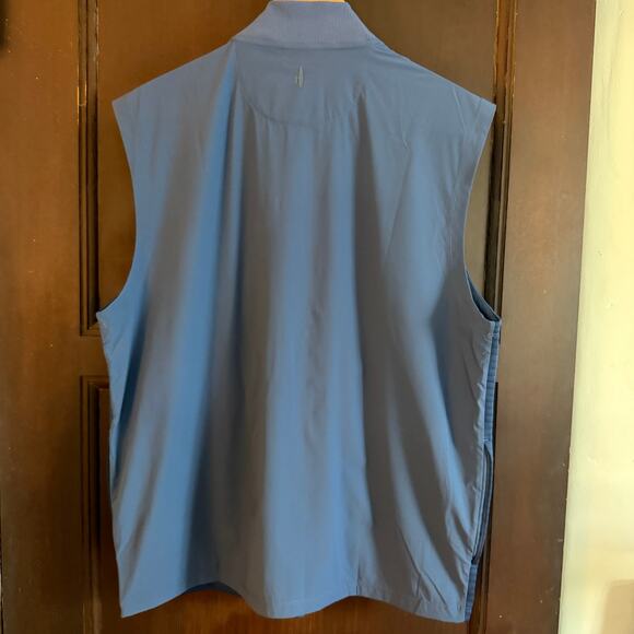 Johnnie-O | Blue Culbertson Performance Mixed Media Vest Golf Vest | Medium - Picture 4 of 4